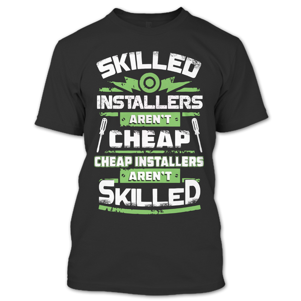 A black t-shirt with the shopify logo