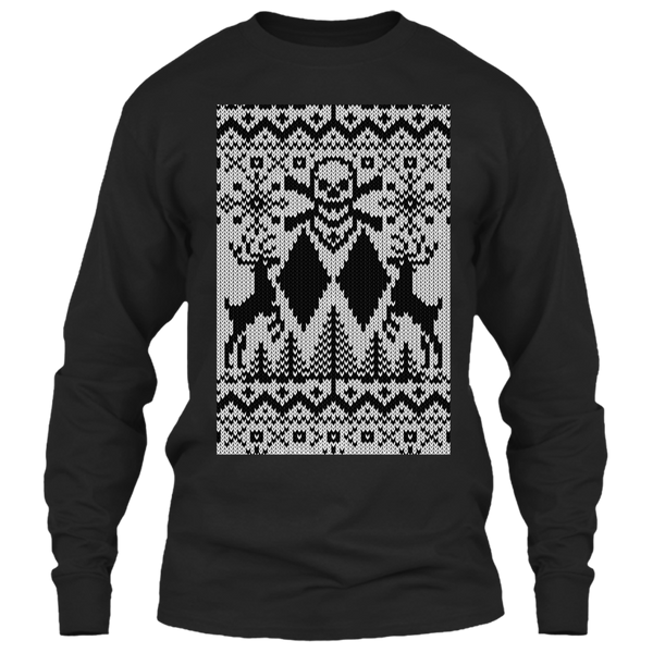 A black t-shirt with the shopify logo