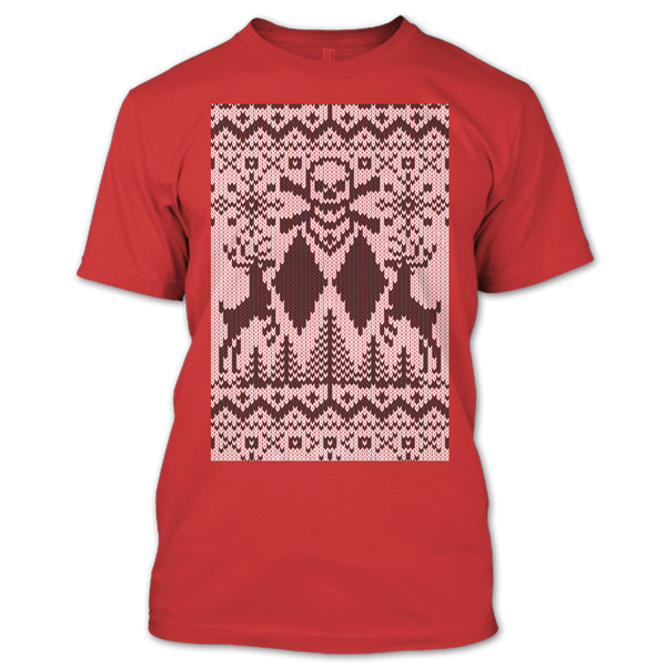 A black t-shirt with the shopify logo