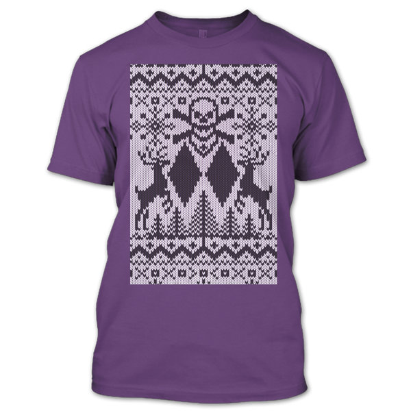 A black t-shirt with the shopify logo