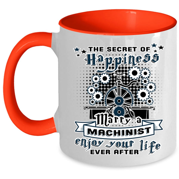 I Love Machinist Coffee Mug, Marry A Machinist Accent Mug