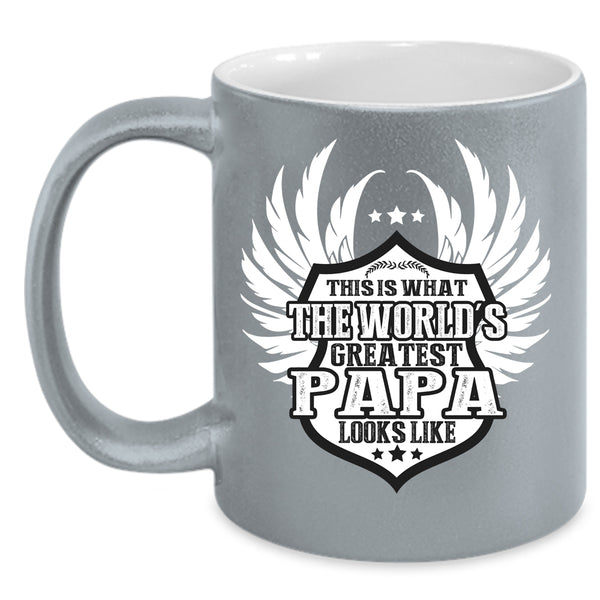 The World's Greatest Papa Looks Like Coffee Mug, Greatest Papa Coffee Cup