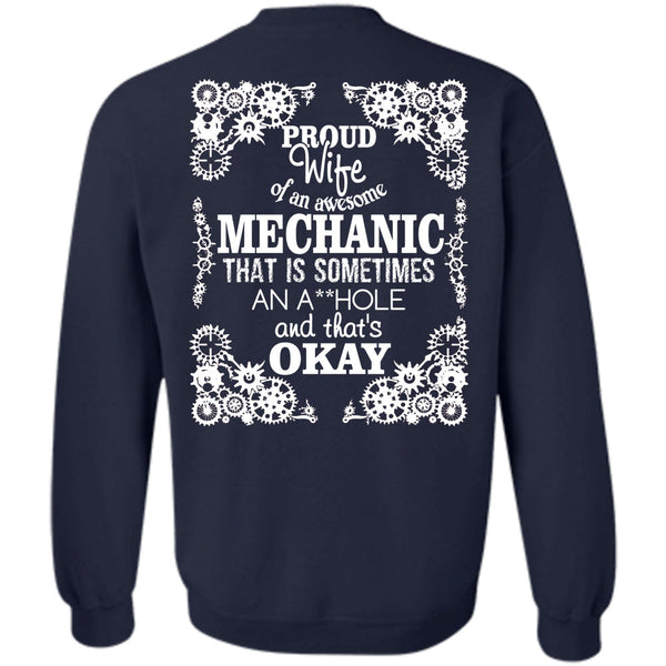 Being A Mechanic T Shirt, I Love My Husband Sweatshirt