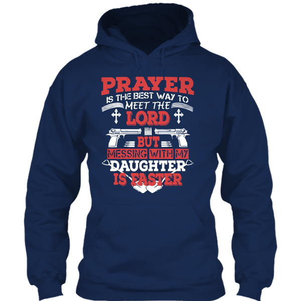 A black t-shirt with the shopify logo