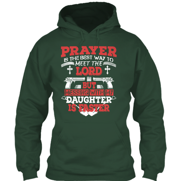 A black t-shirt with the shopify logo