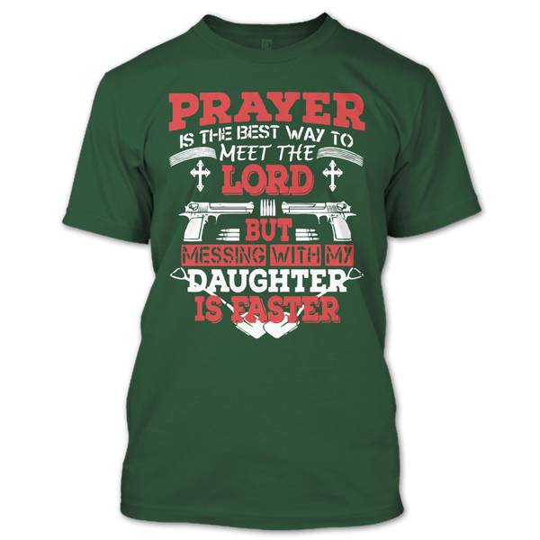 A black t-shirt with the shopify logo