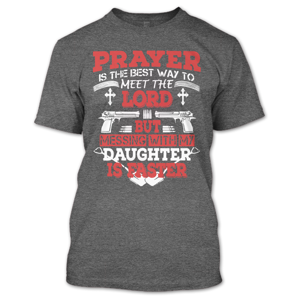 A black t-shirt with the shopify logo