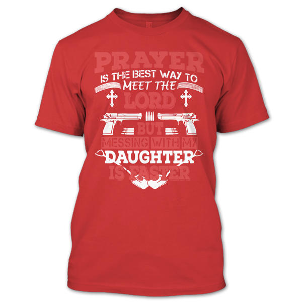 A black t-shirt with the shopify logo