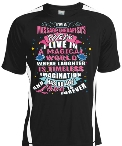 A black t-shirt with the shopify logo