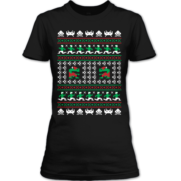 A black t-shirt with the shopify logo