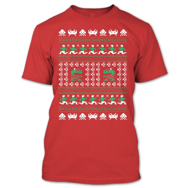 A black t-shirt with the shopify logo