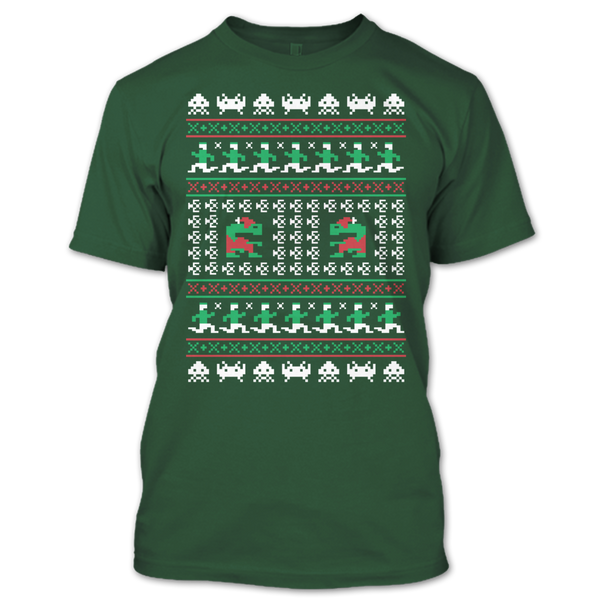 A black t-shirt with the shopify logo