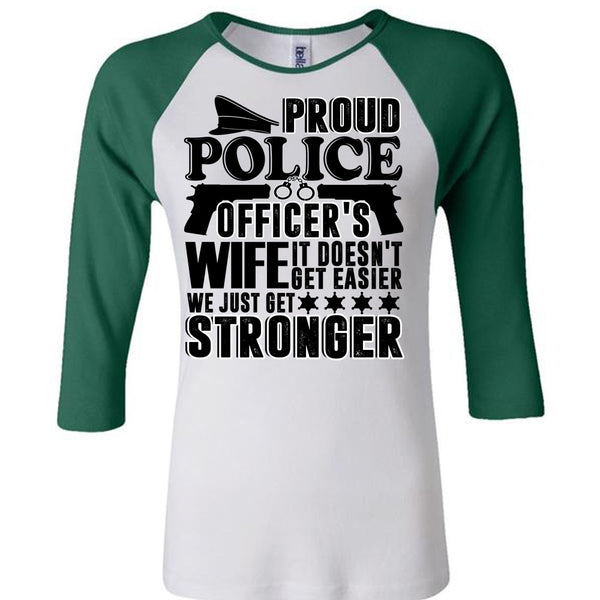 Proud Police Officer's Wife T Shirt, I Love Police T Shirt, Awesome T-Shirts