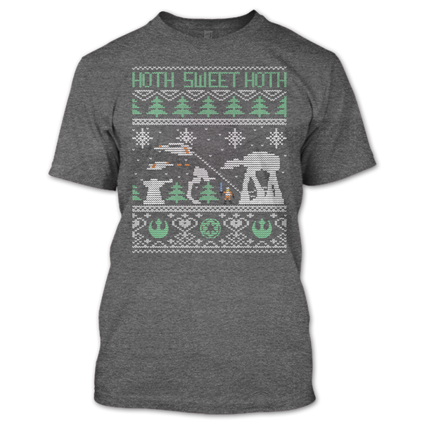 A black t-shirt with the shopify logo