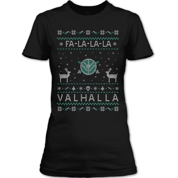 A black t-shirt with the shopify logo