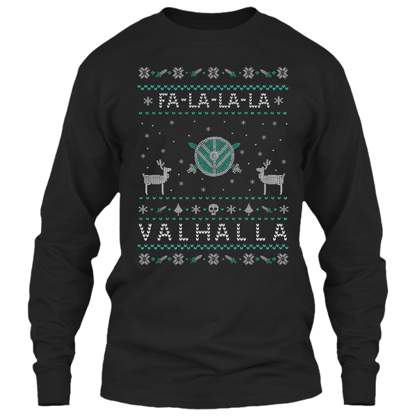 A black t-shirt with the shopify logo