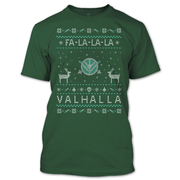 A black t-shirt with the shopify logo