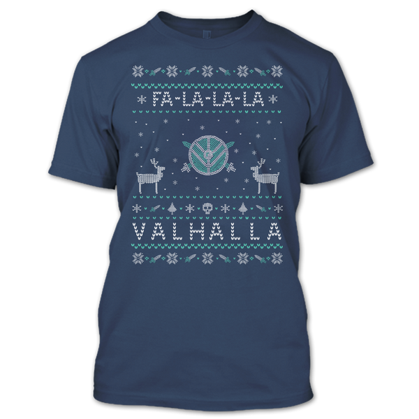 A black t-shirt with the shopify logo