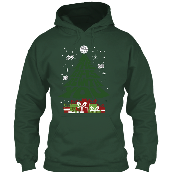 A black t-shirt with the shopify logo