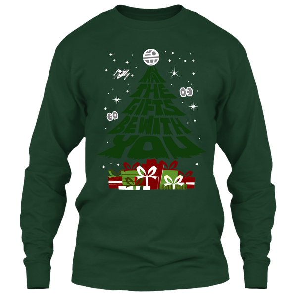 A black t-shirt with the shopify logo