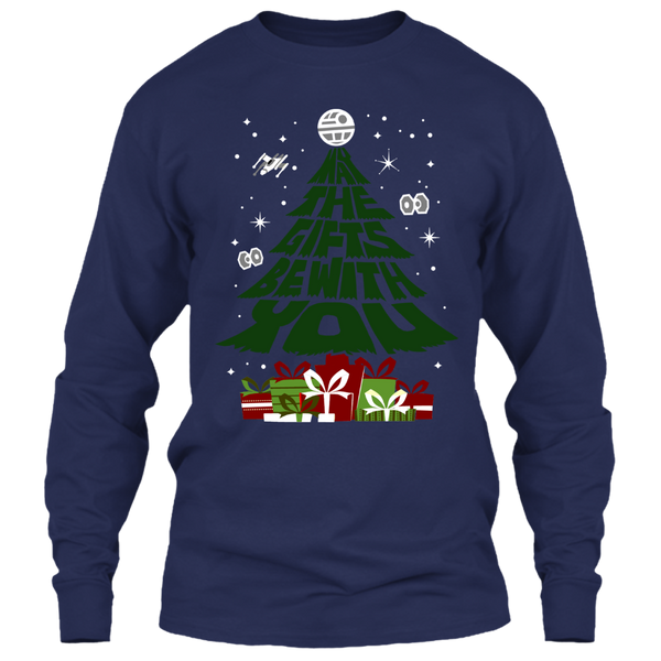 A black t-shirt with the shopify logo