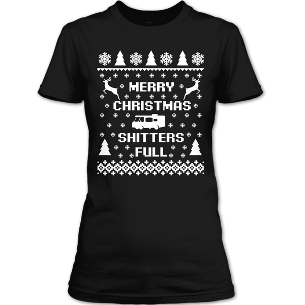 A black t-shirt with the shopify logo