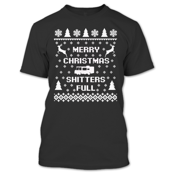 A black t-shirt with the shopify logo