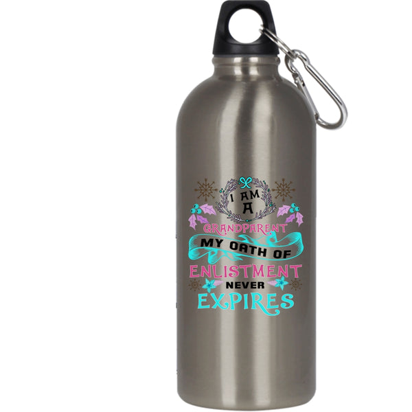 I Am A Grandparent 20 oz Stainless Steel Bottle,Christmas From Grandpa Outdoor Sports Water Bottle