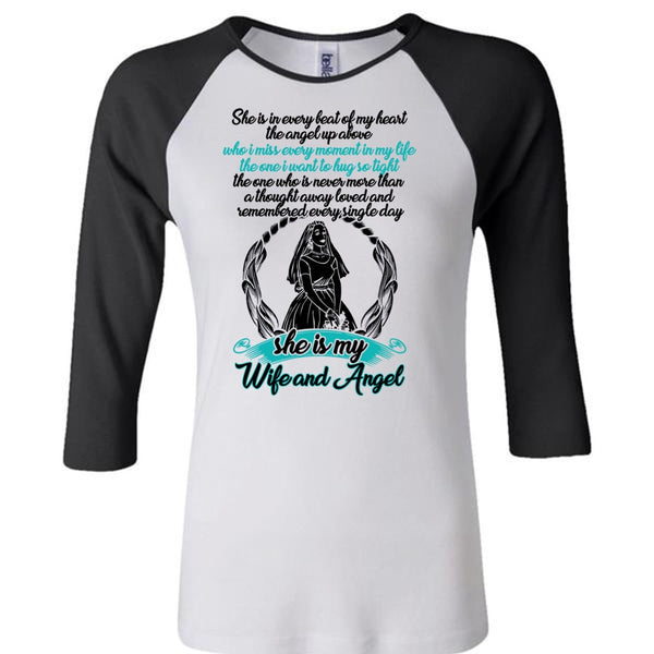 She Is My Wife And Angel T Shirt, I Love Wife T Shirt, Awesome T-Shirts