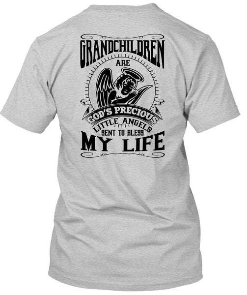 Grandchildren Are God's Precious Little Angels T Shirt, I Love Grandkid T Shirt