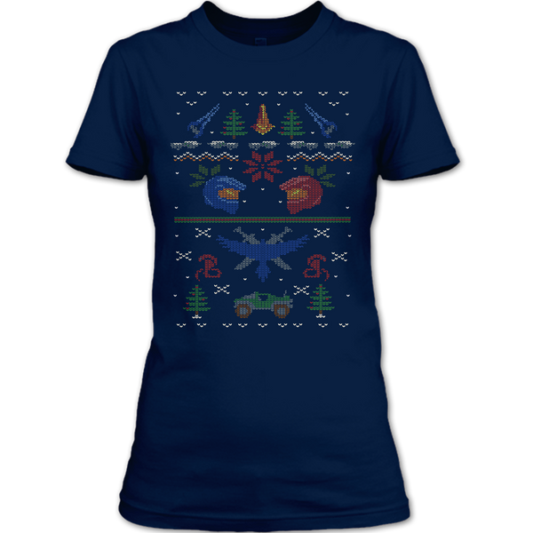 A black t-shirt with the shopify logo