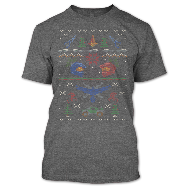 A black t-shirt with the shopify logo