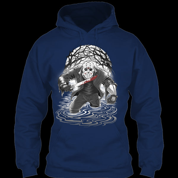 A black t-shirt with the shopify logo