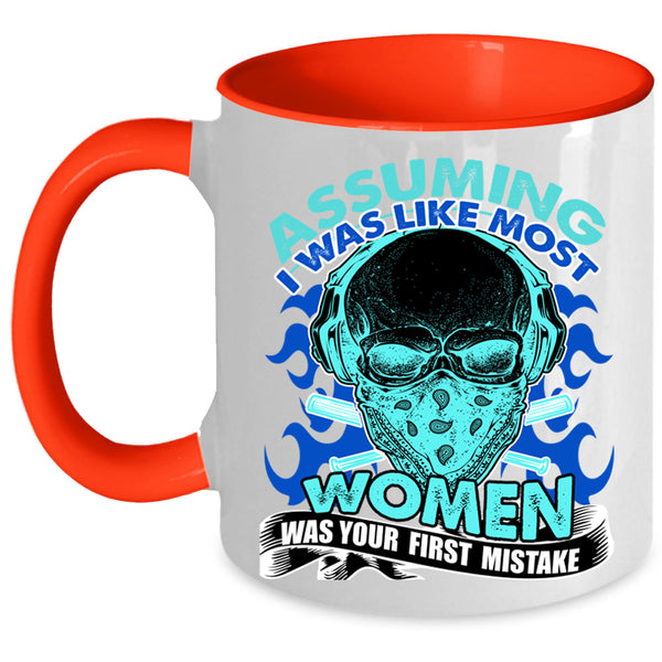 Awesome Mom Coffee Mug, I Was Like Most Women Accent Mug