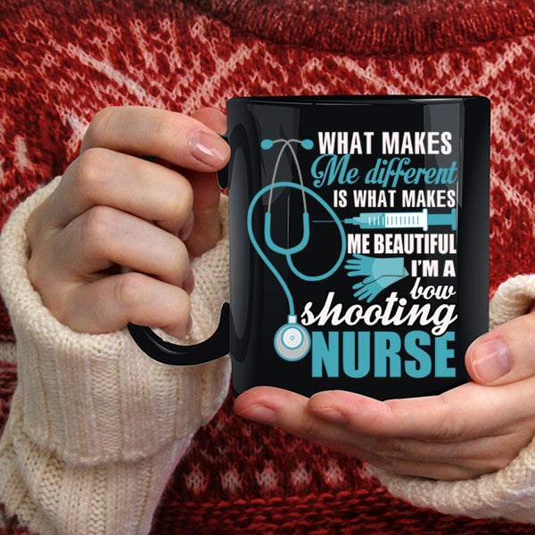 I'm A Bow Shooting Nurse Coffee Mug, Cool Shooting Nurse Coffee Cup