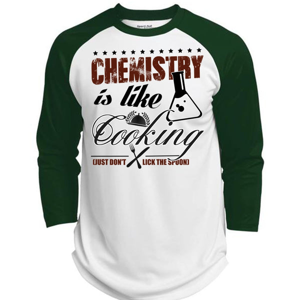 Chemistry Is Like Cooking T Shirt, I Love Cooking T Shirt, Awesome T-Shirts  (Polyester Game Baseball Jersey)