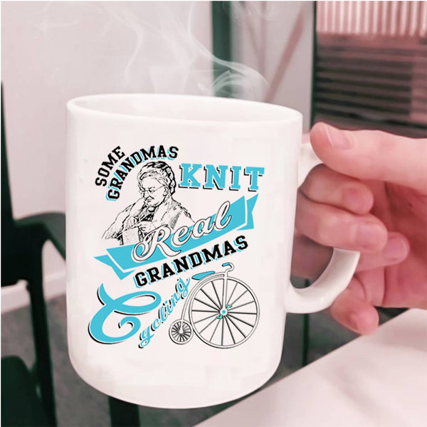Cool Grandmas Coffee Mug, Real Grandmas Cycling Cup
