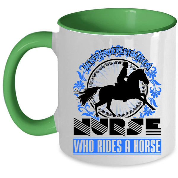 Cute Gift For Nurses Coffee Mug, Nurse Rides A Horse Accent Mug