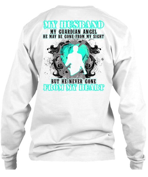 My Husband My Guardian Angel T Shirt, I Love Husband T Shirt