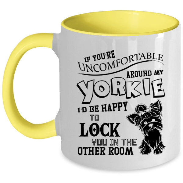 Cool Gift For Yorkie Lover Coffee Mug, My Yorkie Accent Mug