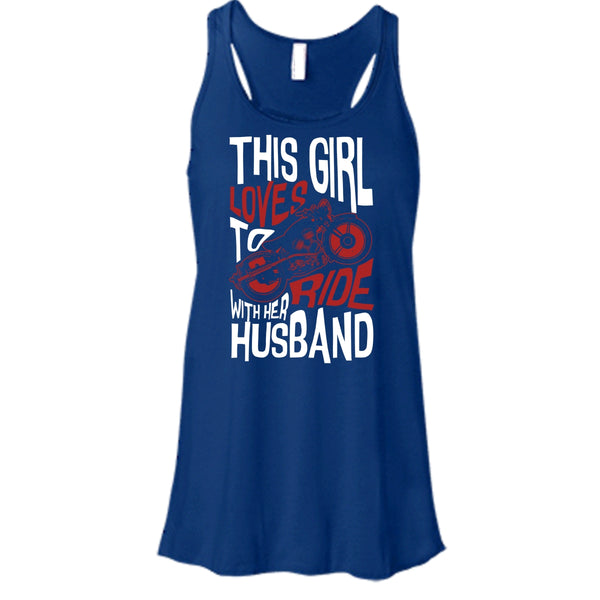 This Girl Loves To Ride With Her Husaband T Shirt, Rider T Shirt, Cool T Shirt