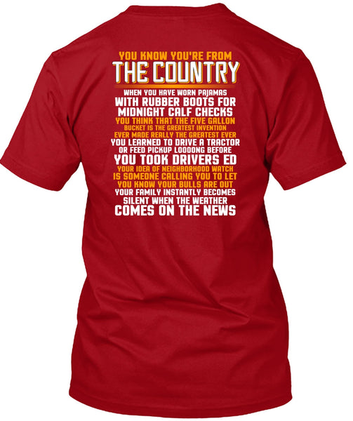 You're From The Country T Shirt, Being A Veteran T Shirt