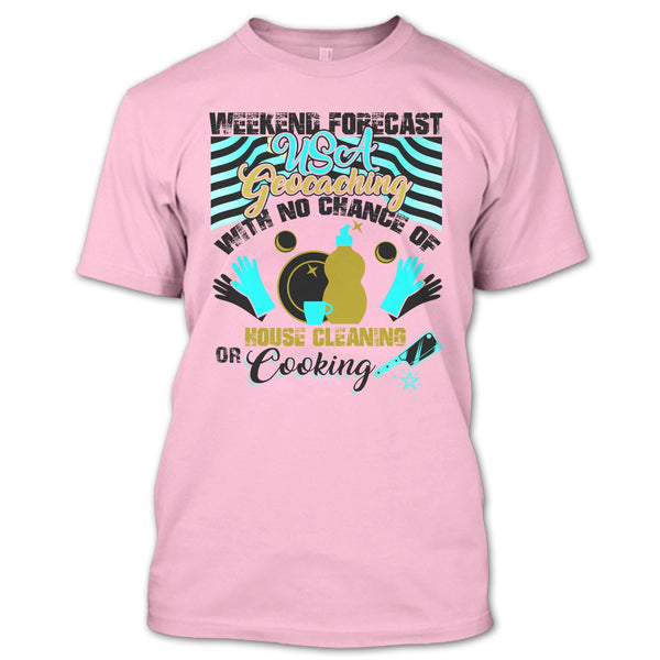 Weekend Forecast USA Geocaching T Shirt, USA Geocaching T Shirt