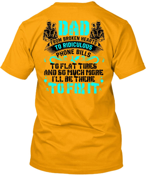 Dad From Broken Heart T Shirt, I Love Dad T Shirt