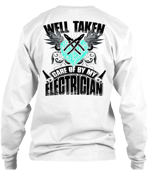 Care Of By My Electrician T Shirt, I Love Electrician T Shirt