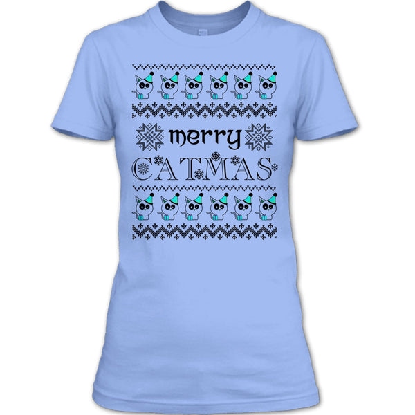 Merry Catmas T Shirt, Merry Christmas Gift T Shirt