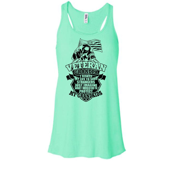 Veteran Grandpa T Shirt, To Protect My Grandkids Tank Top