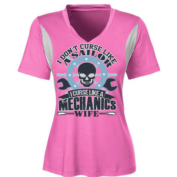 I Curse Like A Mechanic's Wife T Shirt, I Love Mechanic T Shirt, Awesome T-Shirts