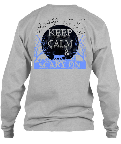 Keep Calm And Scary On T Shirt, Wait For Halloween T Shirt