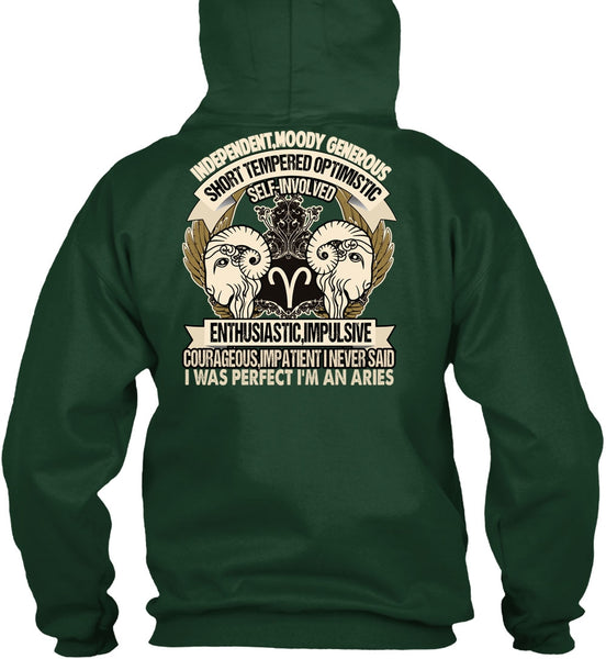 I'm An Aries T Shirt, Short Tempered Optimistic T Shirt